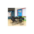 thumbnail image 3 of Regency Kee 48 in. Square Adjustable Classroom Table- Neo Walnut Top, Grey Base & 4 Black Zeng Stack Chairs, 3 of 9