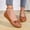 Brown, variant on Women's Ballet Flats Summer Solid Color Pointed Toe Bowknot Casual Comfortable Vintage Soft PU Leather Slip-On Foldable Flat Shoes Blue 9