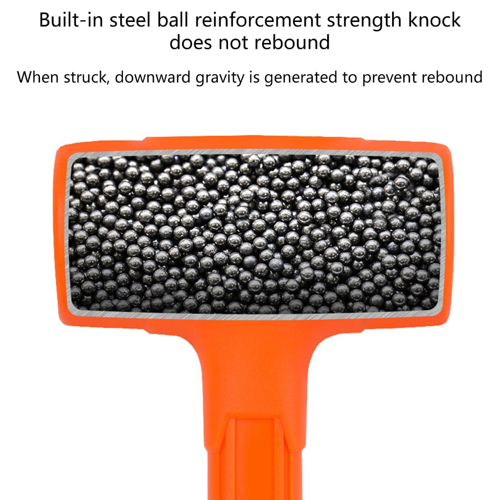 Yokua Dead Blow Orange Mallet Rubber Tool NoUnicast Hammer Install Hammer