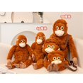 thumbnail image 5 of Gorilla ape figurine, realistic small monkey bag, plush toy, 5 of 5