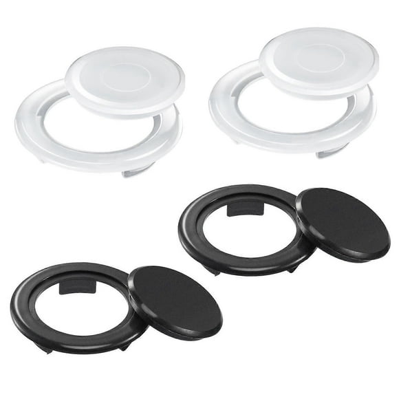 4Pcs Patio Table Umbrella Hole Ring, Parasol Hole Ring, Plastic Patio Table Umbrella Hole Rings and Caps