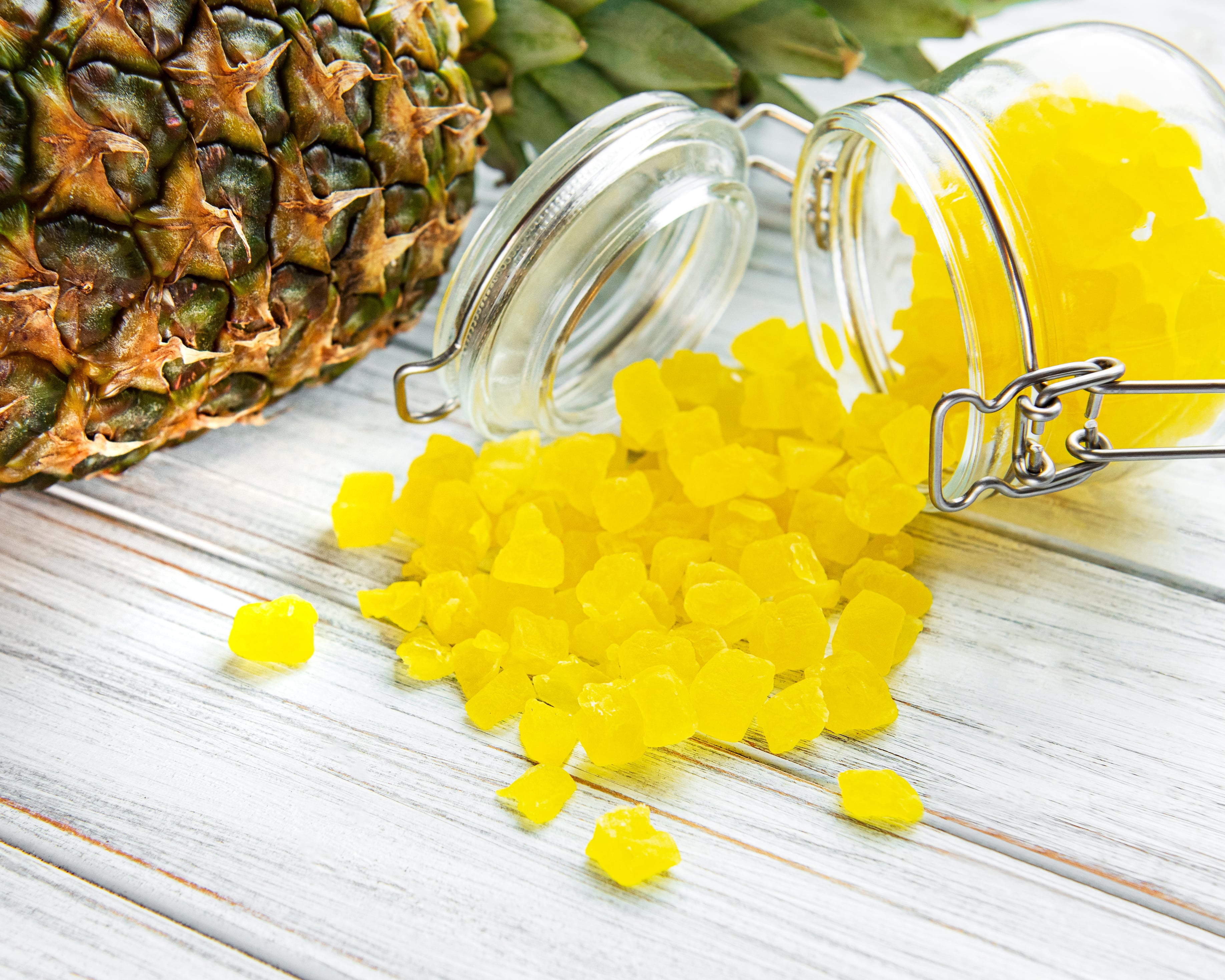 Diced Dried Pineapple, 15 Pounds — Kosher, Vegan — by Food to Live