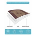 thumbnail image 5 of Quilts Full Size Bedding Set, Brown Western Cowboy Lightweight Quilted Comforter, Farmhouse Country Textured Soft Reversible Bedspread Coverlet with Pillow Covers for All Season, 78" x 90", 5 of 7