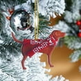 thumbnail image 5 of Acrylic Dog Christmas Tree Ornaments for Dog Lovers to Hang Dog Image and Celebrate Christmas, 5 of 9
