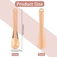 thumbnail image 3 of 3 Pcs Skincare Spatula Trianu Metal Cosmetic Spatulas Makeup Applicator Mini Beauty Scoop Facial Cream Mask Spoon for Mixing and Sampling, Gold, 3 of 7