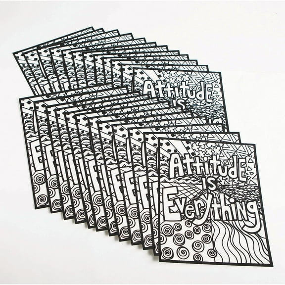 Attitude Is Everything Velvet Art Posters, 8" x 10" (Pack of 24)