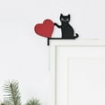thumbnail image 5 of Riforla Cute Door Topper Over The Door Sign Metal Door Frame Corner Decorations Door Frame Toppers with Black Letters or Patterns Door Frame Top Decoration for Craft Home Decoration Hangs A, 5 of 5