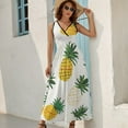 thumbnail image 2 of Lunarable Pineapple Art Sleeveless Dress Women's Summer Suit Dresses for Women 2025 Luxury Party Dress, 2 of 7
