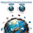 thumbnail image 3 of Puzzle de madera Leodozzio Sea Turtle 200 piezas para adultos, 3 of 7
