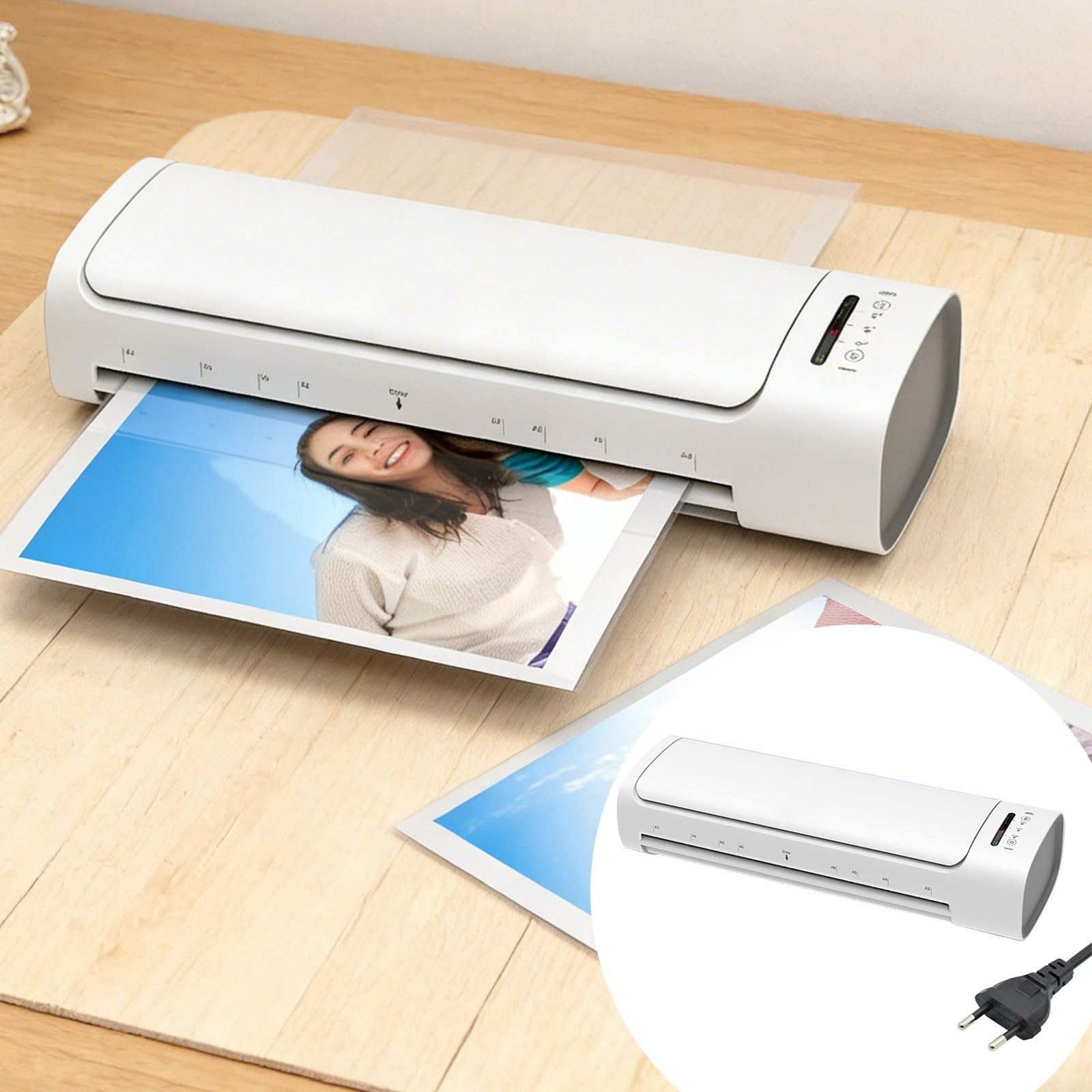 Laminating Machine For Cards Photos With Adjustable Temperature And Speed Settings