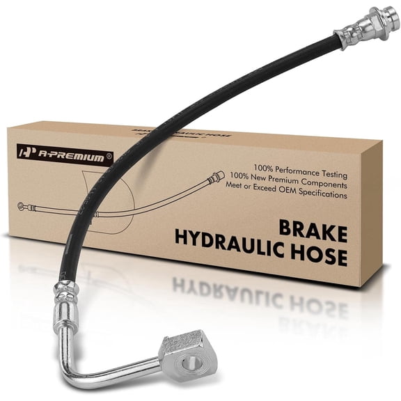 A-Premium Rear Passenger Brake Hydraulic Hose Compatible with Select Chevy Models - Corvette 2014 2015 2016 2017 2018 2019, 6.2L - Replace# 1761817