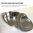 thumbnail image 3 of Shisuyan 1 Set of Stainless Steel Teaware Portable Tea Plate Heart-shaped Teaware Tea Cup Plate with Lid, 3 of 8