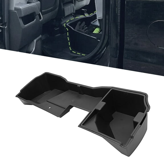 Kojem AP-083 Upgraded Rear Under Seat Storage Box for 2014-2018 Chevrolet/GMC Black Plastic
