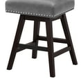 thumbnail image 5 of Dycanpo 26'' Swivel Bar Stools Set of 2, Upholstered Barstool with Footrest for Kitchen,Gray-Faux Leather, 5 of 12