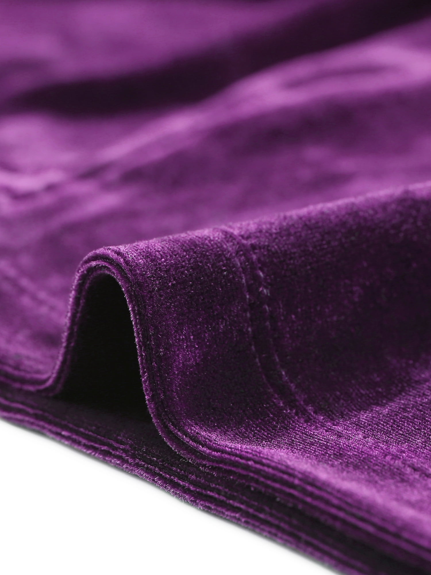 DARING DIVA Gothic Open Front Velvet Shrug Cropped Cardigan M Purple