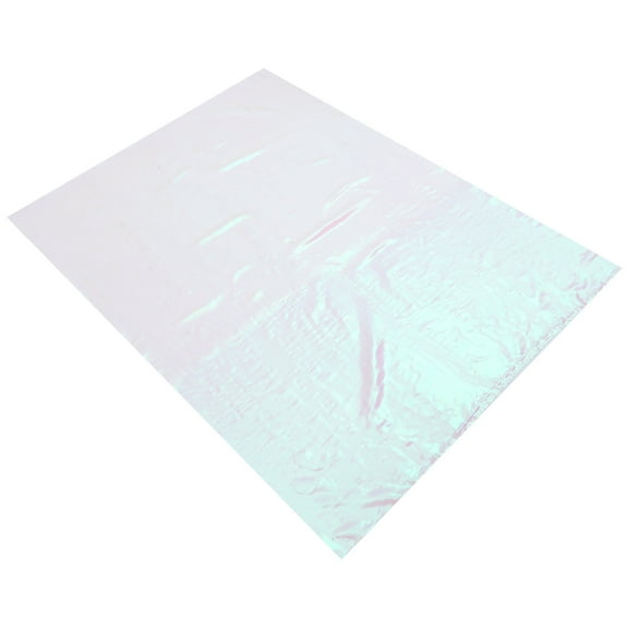 AURARMLET Sheer Iridescent Organza Fabric Gauze Curtain White Polyester 1 Set