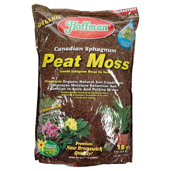 Canadian Sphagnum Peat Moss - 18 Quart,Brown/A,37029