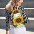 thumbnail image 6 of Naloa Sunflowers (2) Canvas Backpack for Men Women Rucksack Casual Travel Daypack College Tote Satchel Bookbag for Teens-Medium, 6 of 7