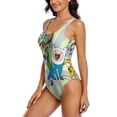 thumbnail image 2 of Adventure Time Womens Bathing Suits One Piece Swimsuits Cute Bikini Printed Swimwear Cover Up Dress 2XL, 2 of 7