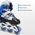 thumbnail image 4 of Yuarrent Patines en línea ajustables, carcasa protectora para rodillos, alto rendimiento, múltiples rejillas de ventilación, zapatos para Deportes y aire libre rosa-m, 4 of 6