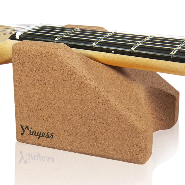 Soporte para cuello de guitarra Yinyess de corcho natural para el mantenimiento de la guitarra