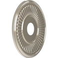 thumbnail image 2 of Ekena Millwork 16"OD x 3 1/2"ID x 1"P Berkshire Thermoformed PVC Ceiling Medallion (Fits Canopies up to 7"), Bright Coat Chrome, 2 of 10