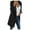 Black, variant on Women's Wool Blend Long Outerwear Coat Elegant Slim Fit Jacket for Stylish Layering and Comfortable Warmth in Chilly Weather