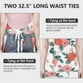 thumbnail image 6 of Pioneer Flower Floral Print Pattern Apron-Garden Aprons for Women with Pockets-Cotton Linen Waterproof Kitchen Cooking Gardening Aprons Adjustable for Kitchen,Cooking,BBQ and Salon 33x27 Inch, 6 of 7