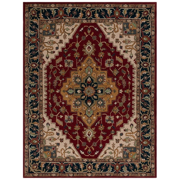 SAFAVIEH Heritage Drummond Oriental Area Rug, Red/Ivory, 8' x 10'