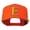 Orange, variant on Greek Alphabet Epsilon Embroidered Flat Bill Cap - Red OSFM