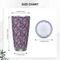 thumbnail image 4 of Fotbe Octopus and flower Pattern 20 oz Tumbler Stainless Steel Vacuum Insulated Coffee Ice Cup Double Wall Travel Flask Leak-proof Coffee Cup-Without Straw, 4 of 8