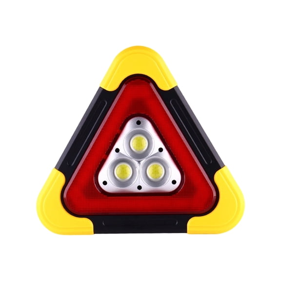 Car Triangle Emergency Reflective Solar Powered Warning Light, Portable Breakdown Safety Alert Device For Vehicle Emergency, Led Solar-Powered Warning Triangle For Roadside Safety
