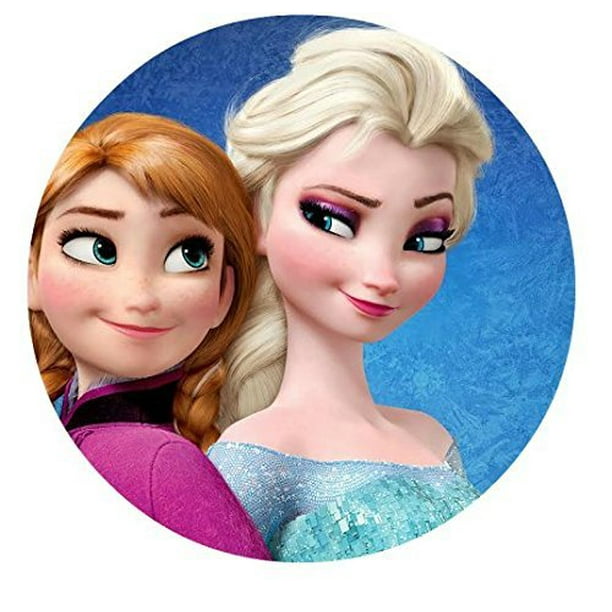 Frozen 12 Cupcake Toppers Elsa Anna Edible Image Photo Cake Topper