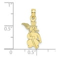 thumbnail image 3 of FB Jewels 10K Yellow Gold Polished Snowman Pendant, 3 of 4