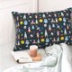 thumbnail image 4 of Fotbe Rocket Space Funda de Almohada Decorativa Estilo Occidental, Lujo en Algodón, Fundas para Almohadas King, Cojín Estampado para Decoración del Hogar-20"x30", 4 of 6