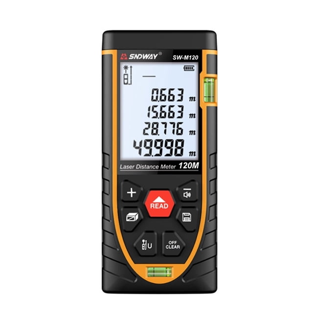 SNDWAY Distance Meter Infrared Distance Meter Ruler Electronic Ruler Ships with