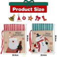 thumbnail image 3 of 2pcs Gift Bag Gift Pouch With Drawstring, Reusable Fabric Pouch Portable Drawstring Gift Bags For Xmas Decor, Candy Shis Christmas, 3 of 3