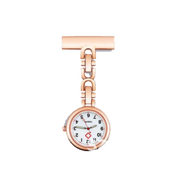 Sonducket Reloj de bolsillo de aleación de 3 piezas, reemplazo colgante portátil, funcionamiento silencioso, alimentado por batería, relojes de Relojes Tipo 1/Oro rosa Sonducket BFH000426-01