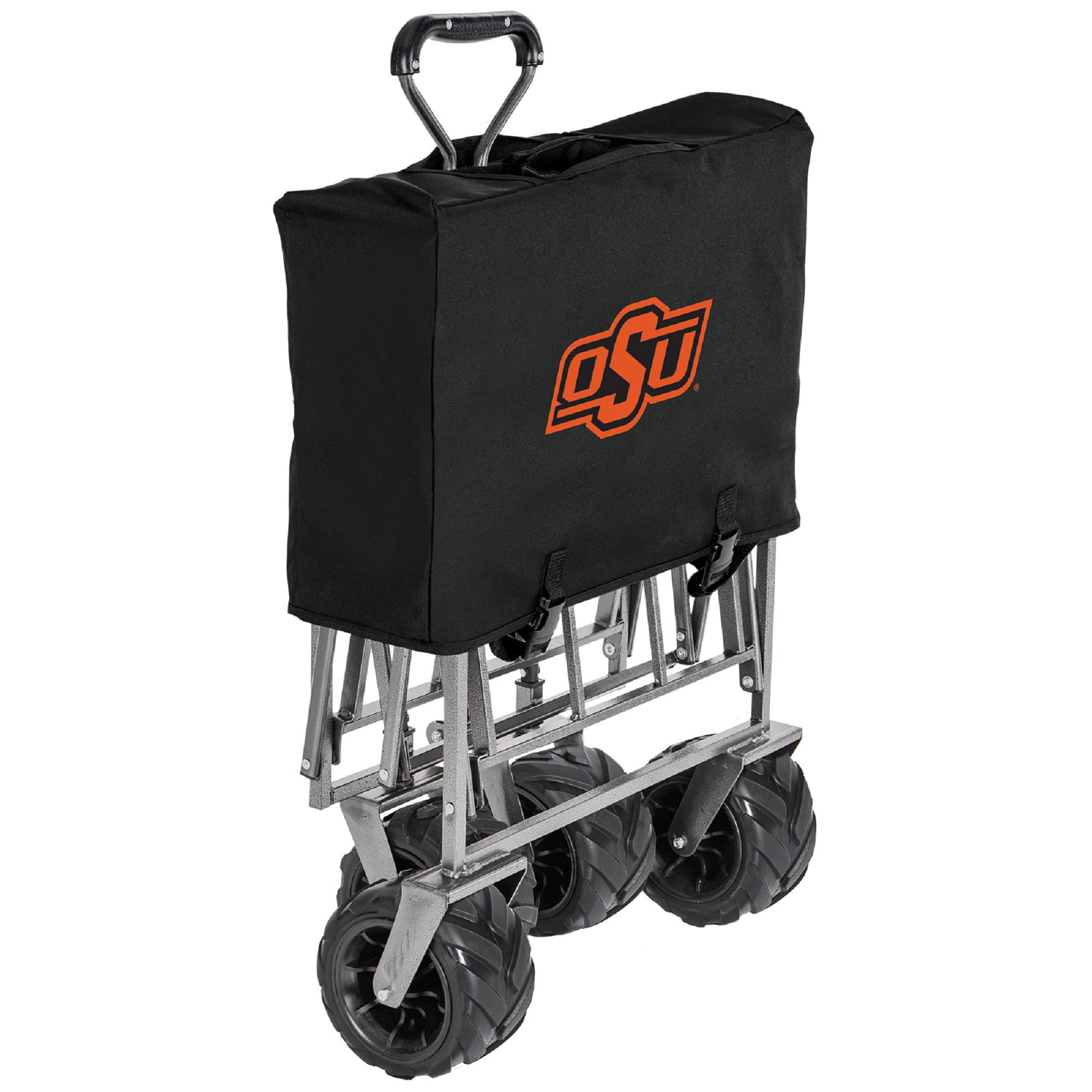 Smart Design Collegiate Heavy-Duty Utility Collapsible Sports Wagon - Oklahoma State Cowboys