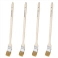 thumbnail image 1 of 4pcs 2 Inch Wide Wooden Handle Metal Ferrule Faux Bristle Head Radiator Brush,4 x Radiator Brush,Wood Color&Silver, 1 of 9