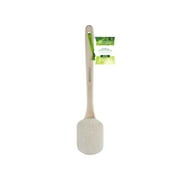 EcoTools Loofah Bath Brush, Plant-Based Exfoliating Material, Ergonomic Handle, White, 1 Count