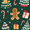 Green Christmas Gingerbread, variant on Yayeee Napkin Holder for Table Kitchen Paper Tissue Organization, Red Dog Artist