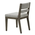 thumbnail image 5 of HomeFare Slat Back Upholstered Side Dining Chair in Coconut Brown, 5 of 10