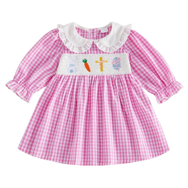 Zshosam Robe Fillette Tout-Petit Enfants Robe Fille avec Volants à Volants Manches Courtes Enfants Dentelle Encolure Carrée Robes Taille 4T 5T,(Rouge 4-5 Ans)