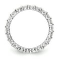 thumbnail image 3 of 14k White Gold Round Cut Diamond Eternity Wedding Band Anniversary Ring Size 5.5 - 1.85 Ct., 3 of 6