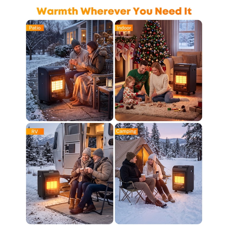 Kohree 18000 BTU Cabinet Propane Space Heater, 3 Settings photo 7