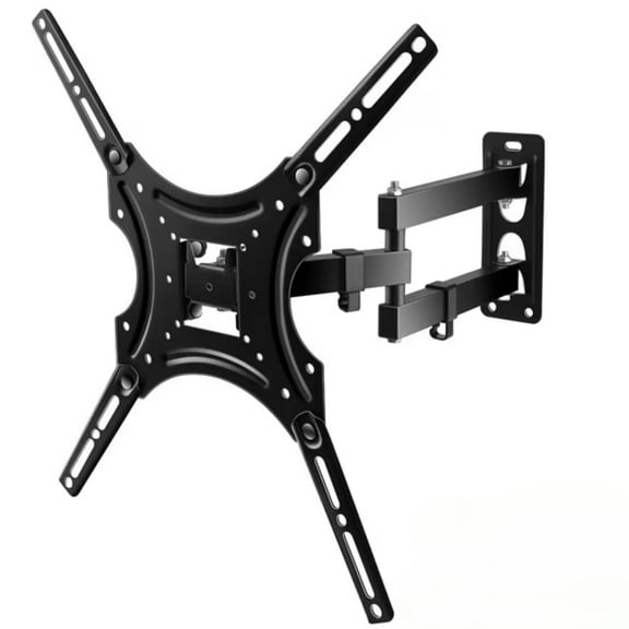TV Wall Mount Bracket for 26–55 Inch TVs, Full Motion Articulating Arms with Swivel, Tilt, Extension – Fits LED LCD Flat & Curved Screens, Max VESA 400x400mm, Holds up to 66lbs