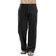thumbnail image 1 of Pantalones de pierna ancha holgados con cintura elástica para hombre, bolsillos sólidos, pantalones con cordón, parte inferior de salón, 1 of 1