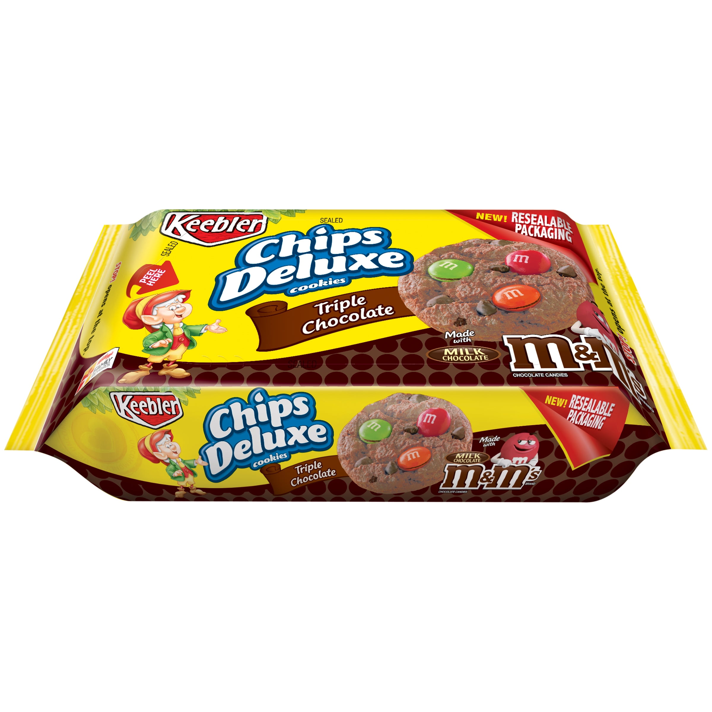 Keebler Chips Deluxe Triple Chocolate Cookies, 11.6 Oz.