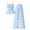 Blue, variant on Bovxnpu Girls Summer Clothing Sets Girls Bow Graphic Tank Top Elastic Waist Wide Leg Pants Sweet Outfit Set